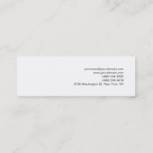 Trendy Slim Beige White Monogram Visitekaartje (Achterkant)