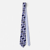 Trendy slim snowy night stropdas (Voorkant)