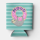 Trendy Sloth & Pink Iced Donut Blikjeskoeler (Voorkant)