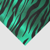 Trendy smaragdgroene dierenprint tissuepapier (Detail)