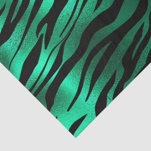 Trendy smaragdgroene dierenprint tissuepapier (Detail)