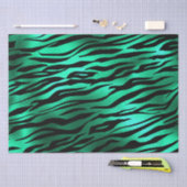 Trendy smaragdgroene dierenprint tissuepapier (Craft)