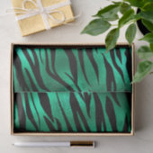 Trendy smaragdgroene dierenprint tissuepapier (Geschenk)