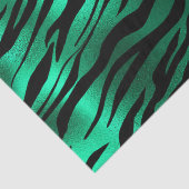 Trendy Smaragdgroene Dierprint Tissuepapier (Detail)
