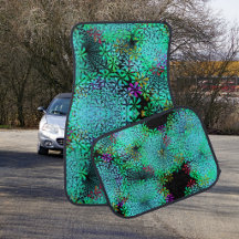 Trendy smaragdgroene fractal op zwart