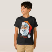 Trendy Smiling Santa Merry Kerstmis T-shirt (Voorkant volledig)