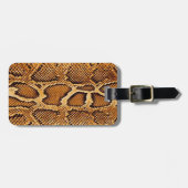 Trendy Snake Skin Bagagelabel (Voorkant horizontaal)