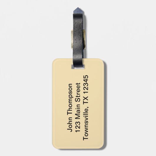 Trendy Snake Skin Bagagelabel (Achterkant verticaal)