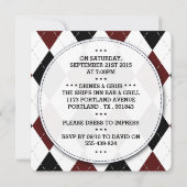 Trendy Snorhaar Verlovingsfeest Uitnodigingen (Achterkant)