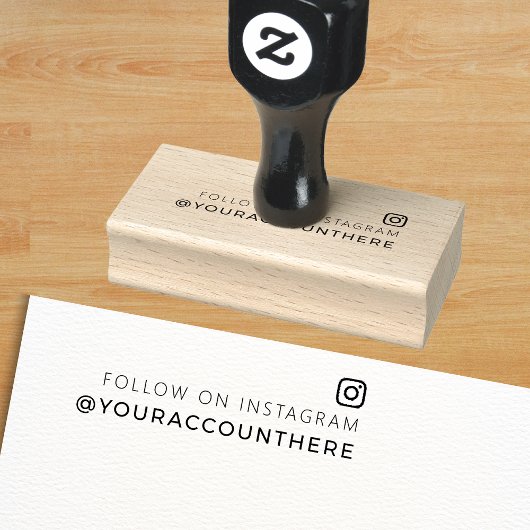 Trendy Social Media Business Professional Rubberstempel