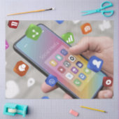 Trendy social media design tissuepapier (Craft)