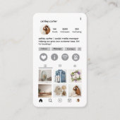 Trendy Social Media Manager Visitekaartje (Voorkant)