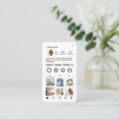 Trendy Social Media Manager Visitekaartje (Staand voorkant)