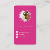 Trendy Social Media Manager Visitekaartje (Achterkant)