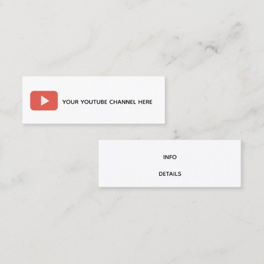 trendy social media visitekaartje (Voorkant / Achterkant)