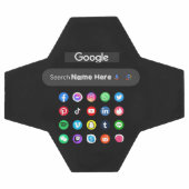 Trendy sociale media pictogrammen Google zoekbalk  Voetbal (Enkel)