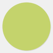 Trendy Soft Chartreuse Round Sticker (Voorkant)