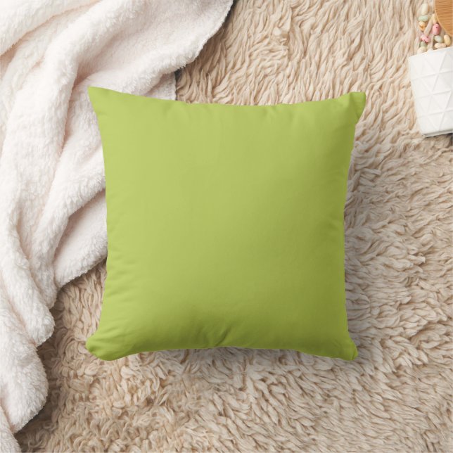 Trendy Soft Chartreuse Throw Pillow Kussen (Deken)