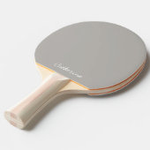 Trendy Soft Gray-Beige  Custom Ping Pong Paddle Tafeltennisbatje (Voorkant Gekanteld)