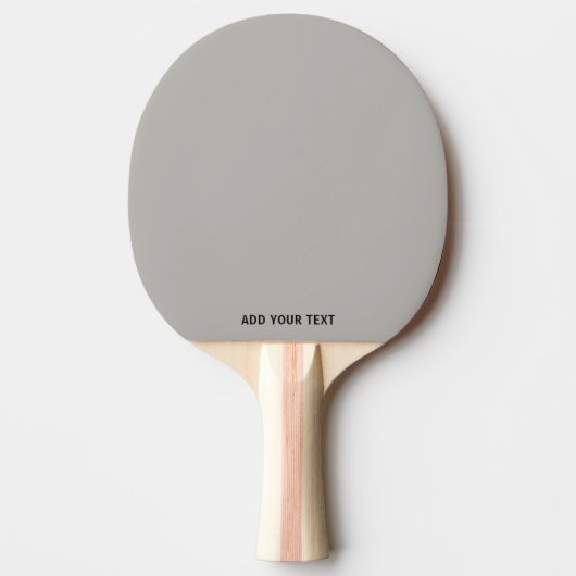 Trendy Soft Gray-Beige  - Custom Ping Pong Paddle Tafeltennisbatje (Voorkant)