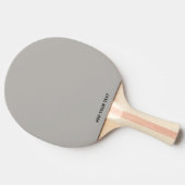 Trendy Soft Gray-Beige  - Custom Ping Pong Paddle Tafeltennisbatje (Zijkant)