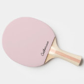 Trendy Soft Pastel Pink Custom Ping Pong Paddle Tafeltennisbatje (Zijkant)