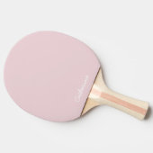 Trendy Soft Pastel Pink Custom Ping Pong Paddle Tafeltennisbatje (Zijkant)