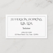 Trendy Solicitor Visitekaartje (Voorkant)
