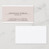 Trendy Sophisticated Minimalist Modern Design Visitekaartje (Voorkant / Achterkant)