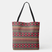 Trendy Southwestern Etnic Tribal Pattern Tote Bag (Achterkant)