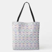 Trendy Southwestern Etnic Tribal Pattern Tote Bag (Achterkant)