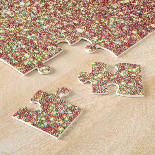Trendy Sparkle Glitter Pattern Legpuzzel (Zijkant)