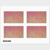 Trendy Sparkle Glitter Pattern Rechthoekige Sticker (Vel)