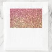 Trendy Sparkle Glitter Pattern Rechthoekige Sticker (Tas)