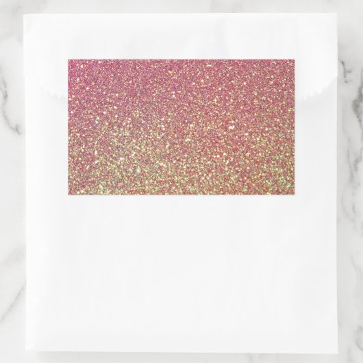 Trendy Sparkle Glitter Pattern Rechthoekige Sticker (Tas)