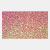 Trendy Sparkle Glitter Pattern Rechthoekige Sticker (Voorkant)