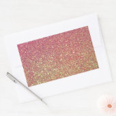 Trendy Sparkle Glitter Pattern Rechthoekige Sticker (Envelop)