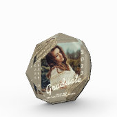 Trendy Sparkle Gouden Afstudeerfoto Aankondiging Fotoblokken (Links)