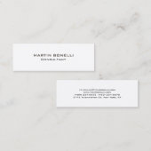 Trendy Special Unique Clean Consultant Mini Visitekaartje (Voorkant / Achterkant)