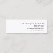 Trendy Speciale Moderne Grijze Make-up Artiest Mini Visitekaartje (Achterkant)