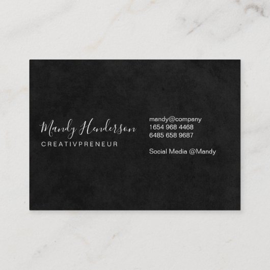 Trendy Speckled en Lux Visitekaartje (Achterkant)