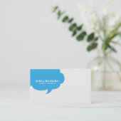 Trendy Speech Bubble Visitekaartje (Staand voorkant)