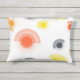 Trendy, speels, levendig, koel, cirkelvormig buitenkussen