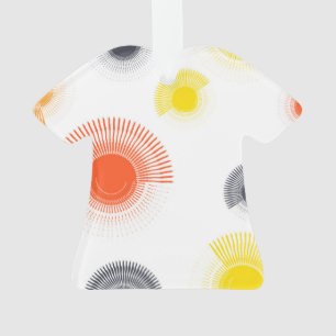 Trendy, speels, levendig, koel, cirkelvormig ornament