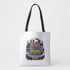 Trendy Spel Dag 2026 Voetbalstadion  Tote Bag