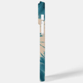 Trendy Spiral White Blue Tie Dye Case-Mate iPhone Case (Achterkant / Links)