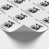 Trendy Spooky Halloween heks Cauldron Cadeaupapier (Hoek)