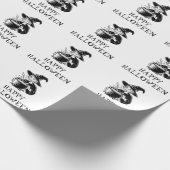 Trendy Spooky Halloween heks Cauldron Cadeaupapier (Hoek)