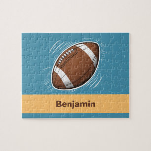 Trendy Sport Boy Amerikaans Football gepersonalise Legpuzzel