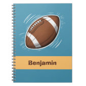Trendy Sport Boy Amerikaans Football gepersonalise Notitieboek (Voorkant)